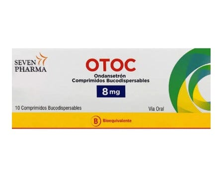 Otoc 8 mg x 10 comprimidos bucodispersables "Ley Cenabast" Farmex-MiaHealth-Persistente